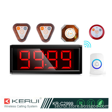999 Transmitters Compatible Wireless Restaurant Calling System (KR-C2999)